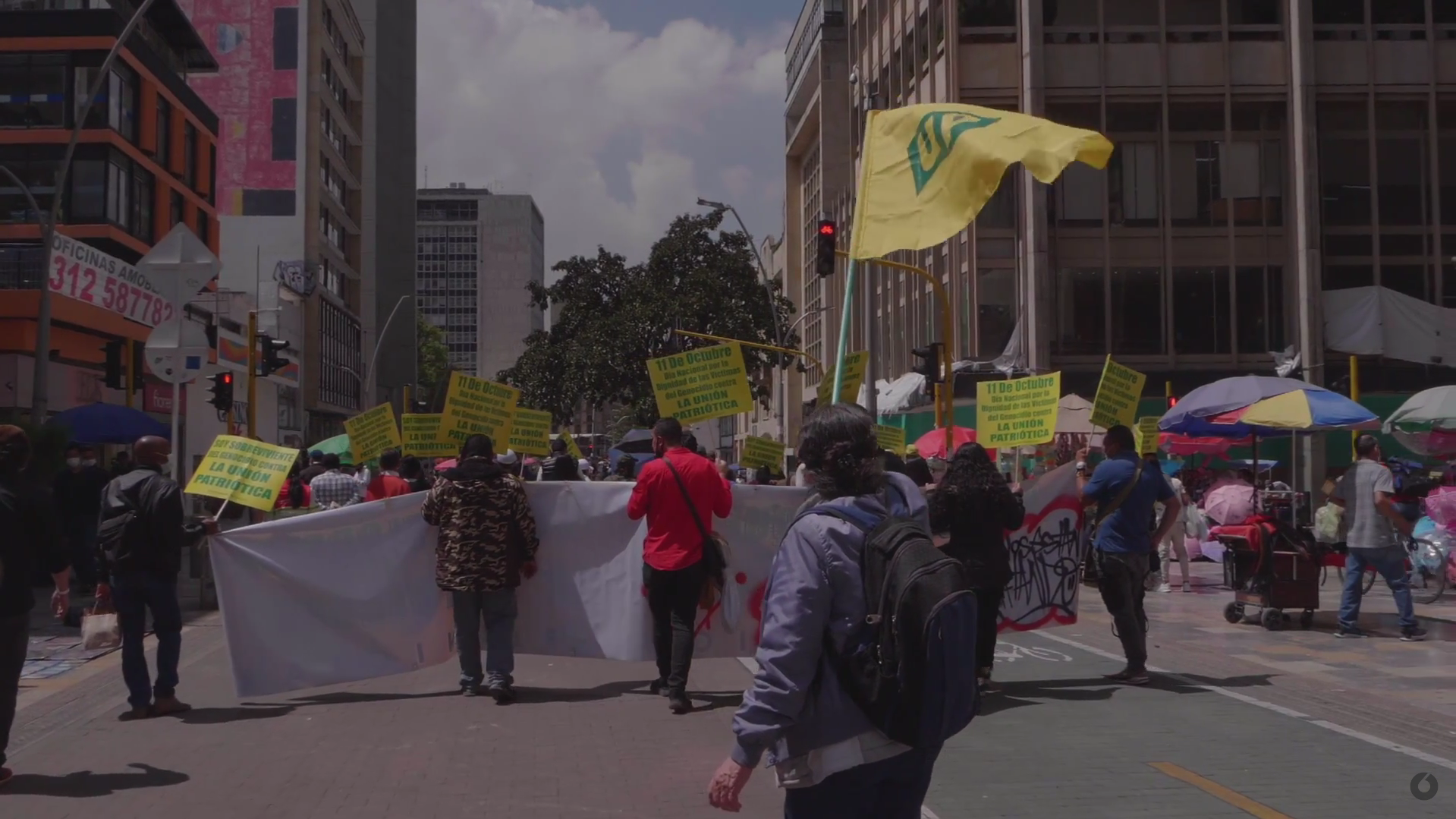 Marcha por la dignidad de las víctimas del genocidio de La Unión Patriótica